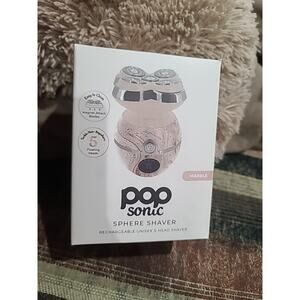 Pop Sonic Unisex 5-Head Rechargeable Shaver In Marble Color